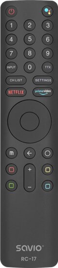 Savio RC-17 Univerzális távirányító XIAOMI SMART TV-hez - Fekete
