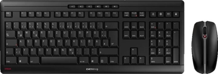 Cherry Stream Desktop Wireless Billentyűzet és Egér FR - Fekete