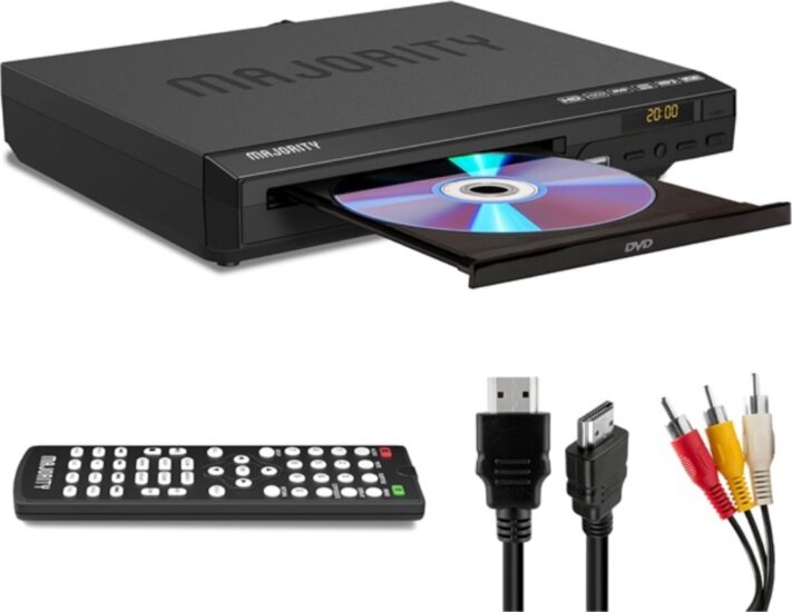 Majority 1000002686 Asztali DVD Lejátszó - Fekete