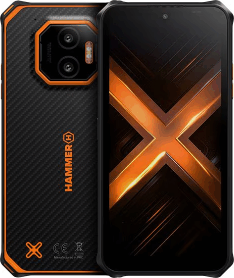 Hammer Energy X2 6/128GB 5G Dual SIM Android Okostelefon - Fekete/Narancssárga