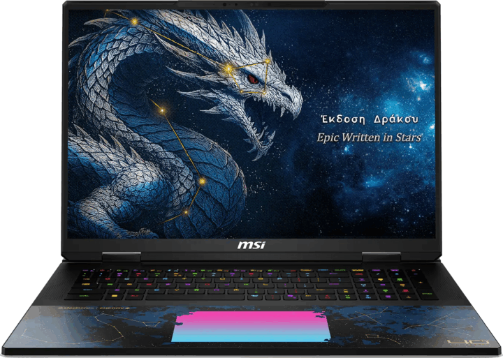MSI Gaming Titan 18 HX Dragon Edition Laptop Draco Epic (18" / Intel Core Ultra 9-290HX Plus / 96GB / 4TB M.2 SSD / Nvidia GeForce RTX 5090 / Win 11 Home)