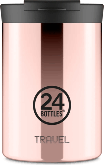 24Bottles 000426 Dupla falú utazó Termosz bögre 350ml - Rózsaarany