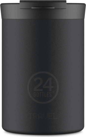 24Bottles Travel Tumbler Tuxedo Dupla falú utazó Termosz bögre 350ml - Fekete