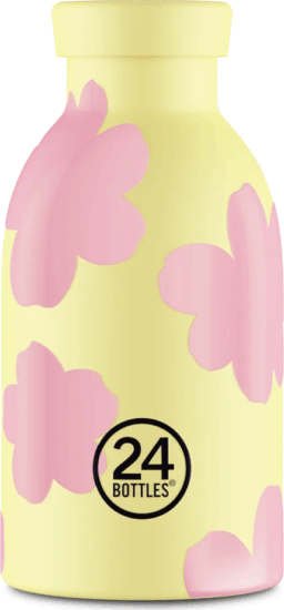 24Bottles Clima Daydreaming Dupla falú utazó Termosz bögre 330ml - Sárga mintás
