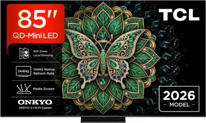 TCL 85" 85C6K PRO 16:9 4K UltraHD QD MiniLED QLED Smart Google TV