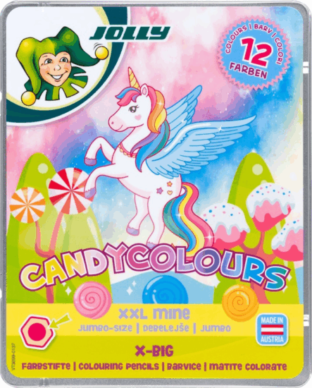 Jolly X-Big Candy Colours Extra vastag színesceruza készlet (12 db / csomag)
