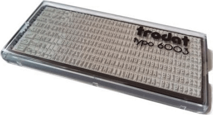 Trodat Typo 6003 Magyar ABC Betűkészlet