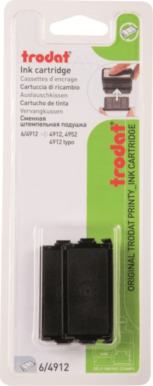 Trodat 6/B4912 Bélyegzőpárna - Fekete (2db/csomag)