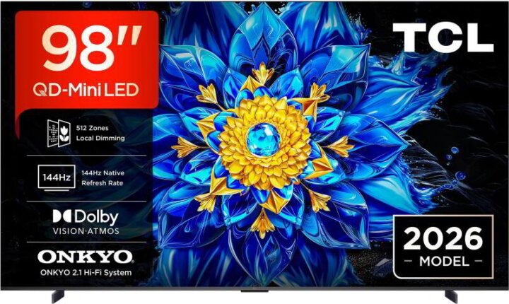 TCL 98" 98P8L 16:9 4K UltraHD QD MiniLED QLED Smart Google TV