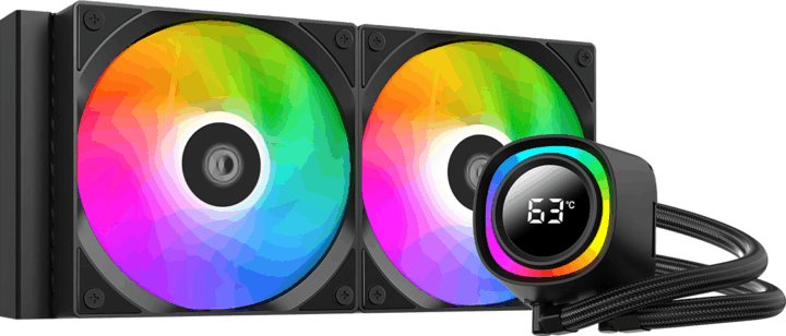ID-Cooling FX240 TD PWM Univerzális CPU Vízhűtés - Fekete