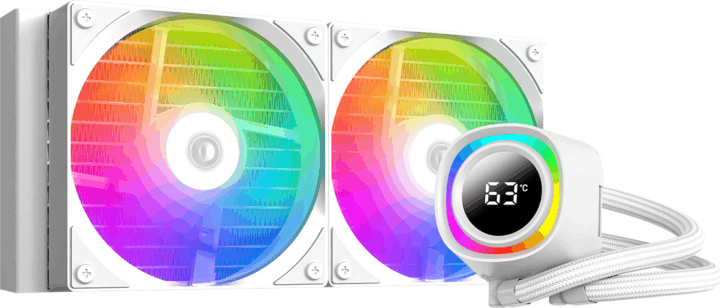 ID-Cooling FX240 TD WHITE PWM Univerzális CPU Vízhűtés - Fehér
