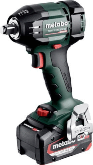 Metabo SSW 18 LTX 550 BL Akkus Ütvecsavarozó + 2x18V Akku + Koffer