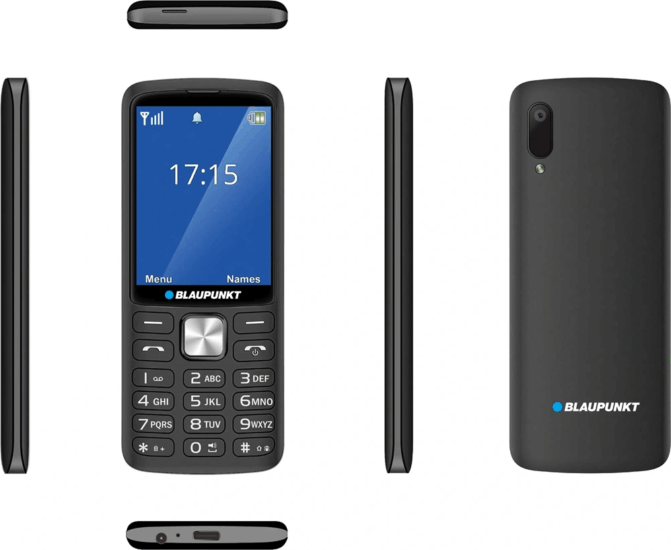 Blaupunkt V25 48/128MB 4G Dual SIM Yettel Mobiltelefon - Fekete