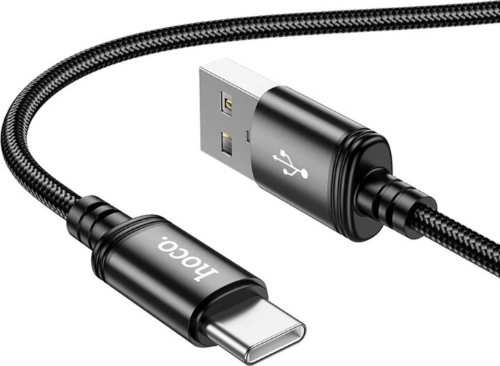 Hoco X91 HC788726 USB-A apa - USB-C apa 2.0 Adat és Töltőkábel 3m - Fekete