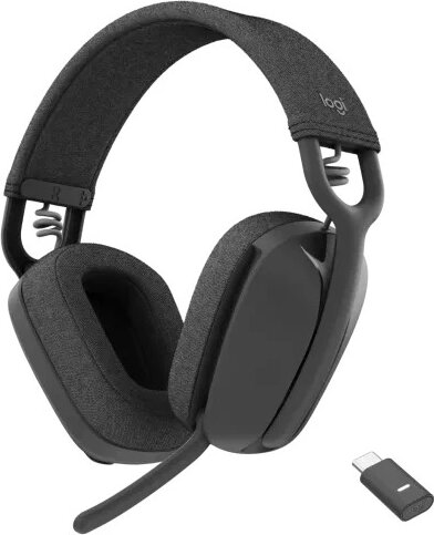 Logitech 981-001441 Zone Vibe Bluetooth USB-C MS Teams Call Center Headset - Grafit