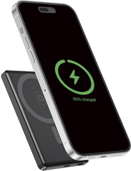 Gembird PB05-WPC15M-LCD-01 Mágneses Wireless Powerbank 5000mAh 15W - Fekete