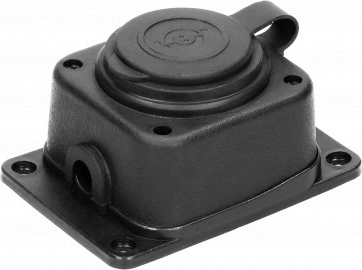Orno OR-AE-13164(GS) Gumi Hálózati Dugalj 1 aljzatos - Fekete