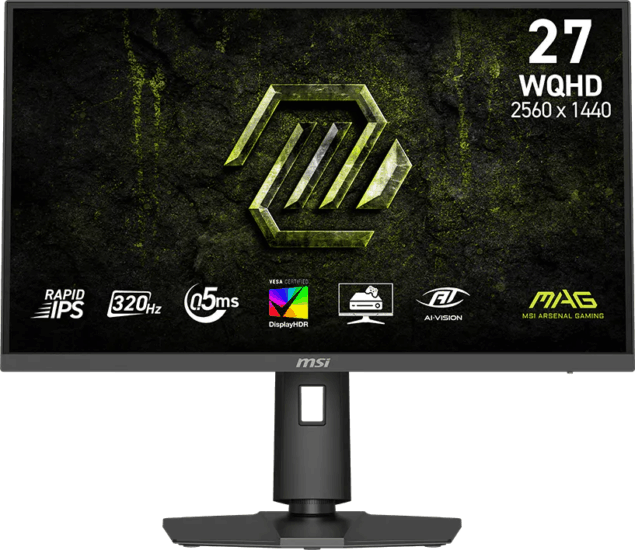 MSI 27" MAG 274QPF X32 16:9 WQHD Rapid IPS Gaming Monitor - Fekete