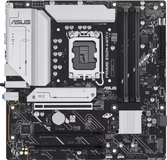 ASUS PRIME B760M-A WIFI II DDR5 Socket LGA1700 mATX Alaplap