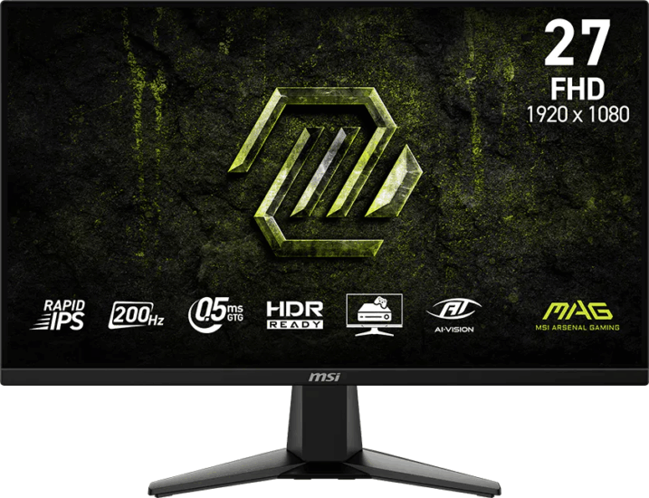 MSI 27" MAG 275F E20 16:9 FullHD Rapid IPS Gaming Monitor - Fekete