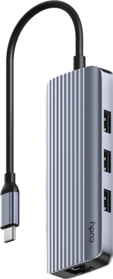 Cudy UH606 USB-C 3.2 Gen 1 6-port HUB (1x HDMI + 1x RJ45 Ethernet + 3x USB-A 3.0)