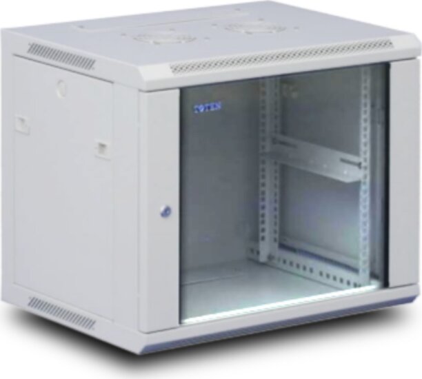 Q-LANTEC 19" Fali Rack Szekrény 15U 600x450mm - Szürke