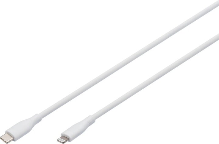 Digitus AK-600110-020-W USB-C apa 2.0 - Lightning MFI Adat és Töltőkábel 60W 2m- Fehér