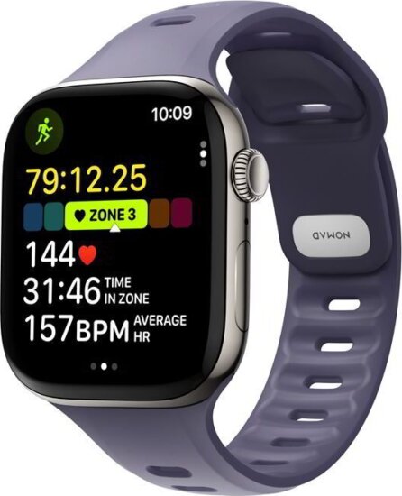 Nomad Tempo Band Apple Watch Fluorelasztomer Okosóra Szíj 49mm - Lila