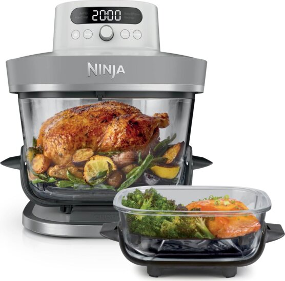 Ninja AS090EUWH CRISPi PRO AirFryer Forrólevegős sütő 5,7 / 2,3L 2050 Watt - Fehér