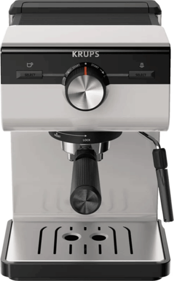 Krups XP381B10 Authentic Karos Eszpresszó kávéfőző 1450 Watt - Szürke/Fekete