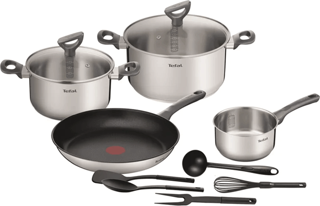 Tefal G713SB45 Daily Cook Rozsdamentes Acél Edénykészlet - Inox (11 részes)