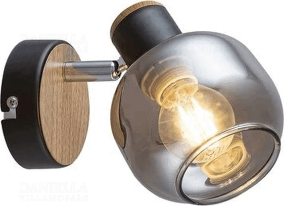 Rábalux 5397 Fali spot lámpa 40W - Szürke / Barna
