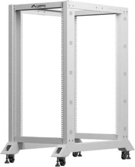 Lanberg 19" Szabadon Álló Nyitott Rack Állvány 22U 600x1000mm - Szürke