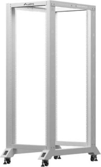 Lanberg 19" Szabadon Álló Nyitott Rack Állvány 32U 600x1000mm - Szürke