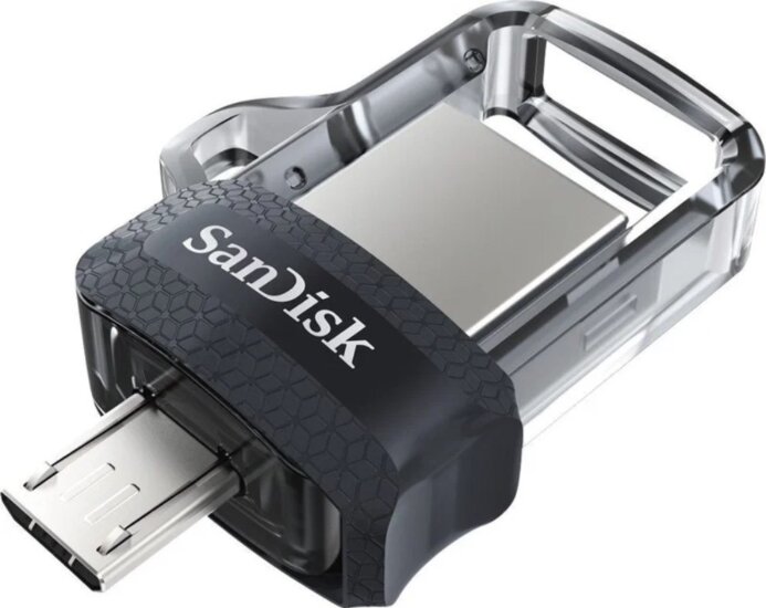 SanDisk Ultra Dual Drive USB 3.0 256GB Pendrive - Fekete/Ezüst