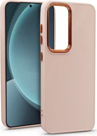 Haffner HF340451 Samsung Galaxy S25+ Frame Szilikon Hátlapvédő Telefon Tok - Rózsaszín
