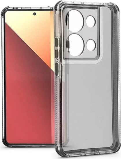 Haffner HF322976 Xiaomi Redmi Note 13 Pro 4G / Poco M6 Pro Matrix Kameravédős Szilikon Hátlapvédő Telefon Tok - Átlátszó