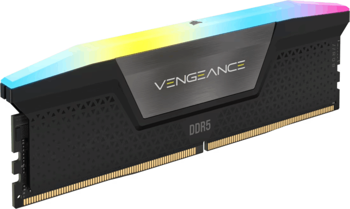 Corsair RGB 8GB / 5200 DDR5 UDIMM CL40 Single Desktop RAM - Fekete