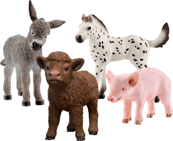 Schleich 42740 Farm World Farm babák játékfigura szett