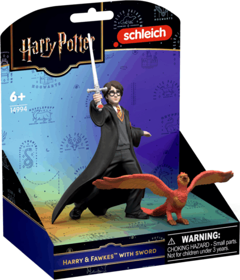 Schleich 14994 Wizarding World Harry Potter és Fawkes karddal játékfigura