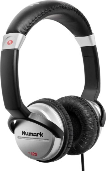 Numark HF125 Vezetékes DJ Fejhallgató Headset - Fekete/Ezüst