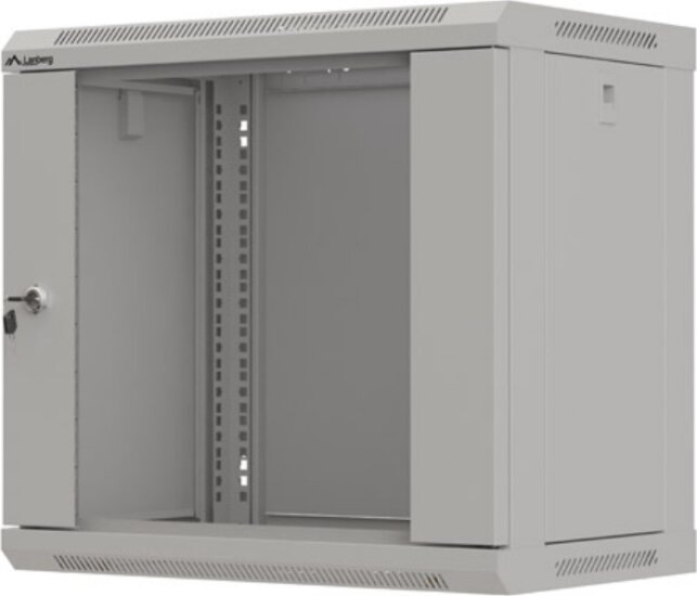 Lanberg 19" Fali Rack Szekrény 9U 540x350mm - Szürke