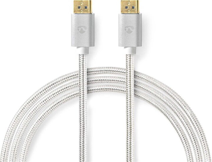 Nedis CCTB37014AL20 DisplayPort 1.4 - DisplayPort 1.4 8K 60Hz Kábel 2m - Fehér