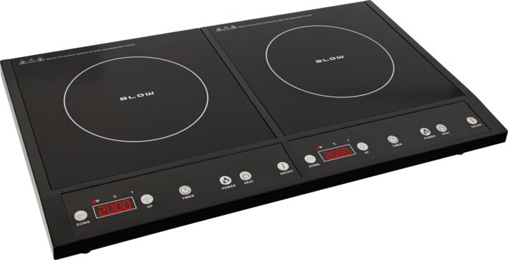 BLOW 44046 Hordozható 2 zónás Indukciós főzőlap 4000W - Fekete