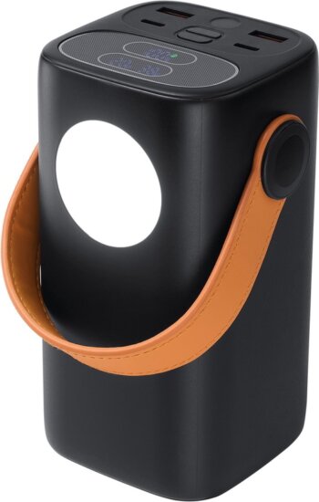 RivaCase VA1085 Powerbank 40000mAh 65W + USB-C Kábel - Fekete