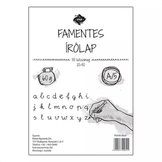 PD School 0024 A5 Írólap borítékban - Famentes (50 db / csomag)