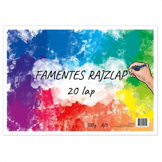 PD School A3 20 lapos Famentes Rajztömb