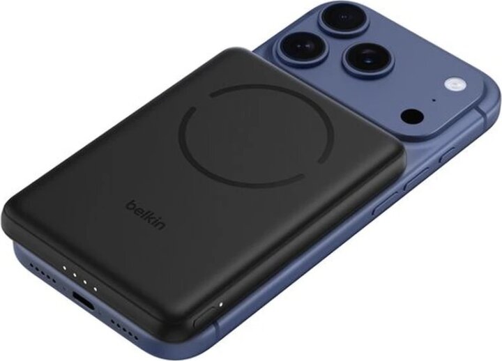 Belkin BPD021HQBK BoostCharge Slim Mágneses Powerbank 5000mAh 15W + USB-C Kábel 0.6m - Fekete