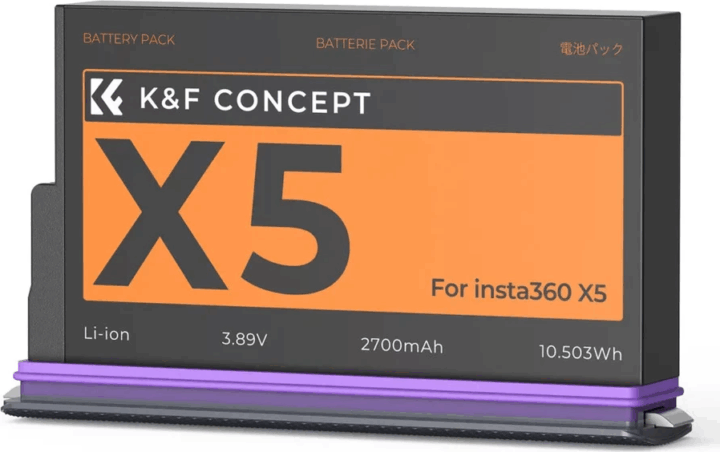 K&F KF-28-0128 Concept DJI Insta 360 X5 2700mAh Akkumulátor