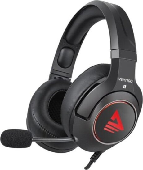 Savio Vertigo 7.1 Surround Gaming Fejhallgató Headset - Fekete / Piros
